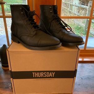 Thursday Captain Boots Black Matte size 10
